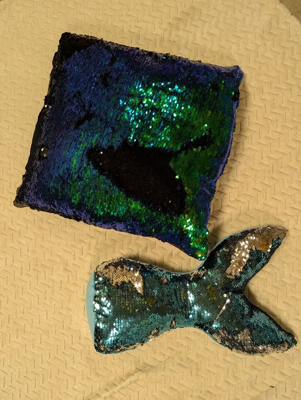 Mermaid Flip Sequins Throw Pillows